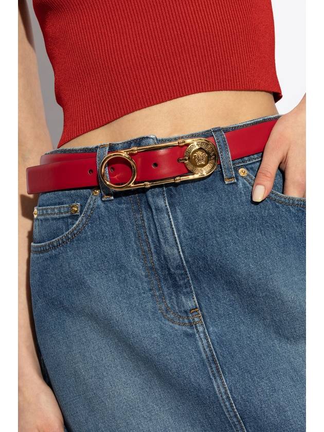 Versace Leather Belt, Women's, Red - VERSACE - BALAAN 2