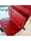 Saffiano Metal Logo Half Wallet Red - PRADA - BALAAN 8