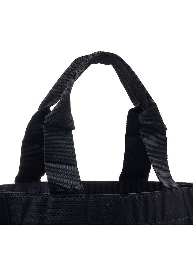 Milano Brushed Logo Tote Bag Black - MSGM - BALAAN 9