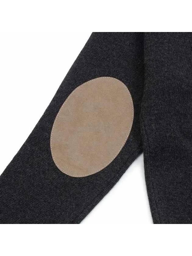 Wool Cashmere Cardigan Grey - AMI - BALAAN 7