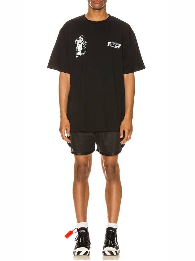 Kiss 21 Oversized Fit Short Sleeve T-shirt Black - OFF WHITE - BALAAN 6