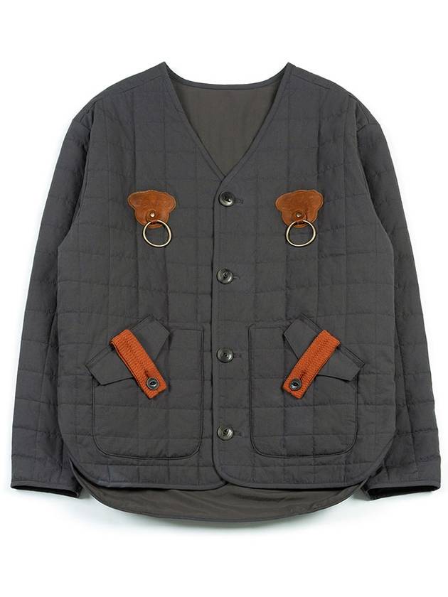 Welcome gate quilted jacket charcoal I5WJ03CH - IOEDLE - BALAAN 2