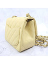 Mini Flap Lambskin Cross Bag Light Yellow - CHANEL - BALAAN 7