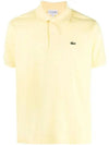 Men's Logo Classic Fit Short Sleeve PK Shirt Yellow - LACOSTE - BALAAN.
