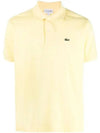 Men's Logo Classic Fit Cotton Short Sleeve Polo Shirt Yellow - LACOSTE - BALAAN 1