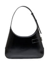 Calfskin Hobo Shoulder Bag Black - SALVATORE FERRAGAMO - BALAAN 4