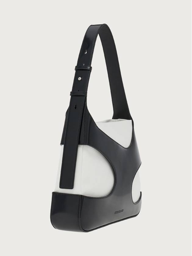 Cut-Out Shoulder Bag Black - SALVATORE FERRAGAMO - BALAAN 4