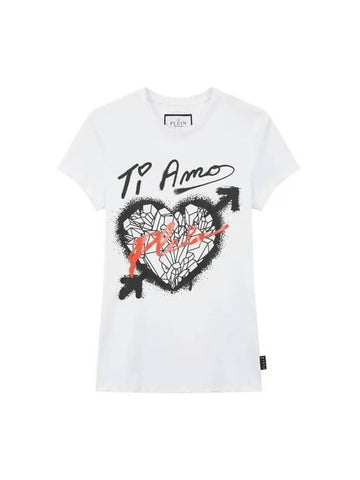 Women s Printed Sexy Pure T Shirt White - PHILIPP PLEIN - BALAAN 1