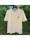 Applique Detail Rib Short Sleeve T-shirt White - BRUNELLO CUCINELLI - BALAAN 2