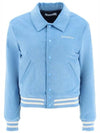 Wellness Corduroy Bomber Jacket Blue - SPORTY & RICH - BALAAN 1