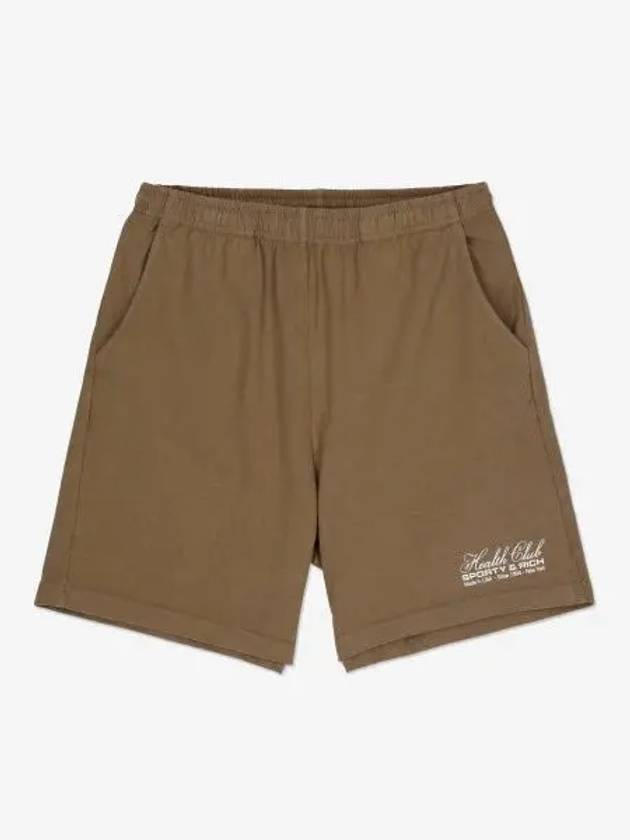 Logo Print Shorts Brown - SPORTY & RICH - BALAAN 2