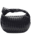 Teen Jodie Intrecciato Leather Tote Bag Black - BOTTEGA VENETA - BALAAN 2