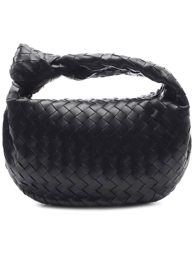 Teen Jodie Intrecciato Leather Tote Bag Black - BOTTEGA VENETA - BALAAN 2