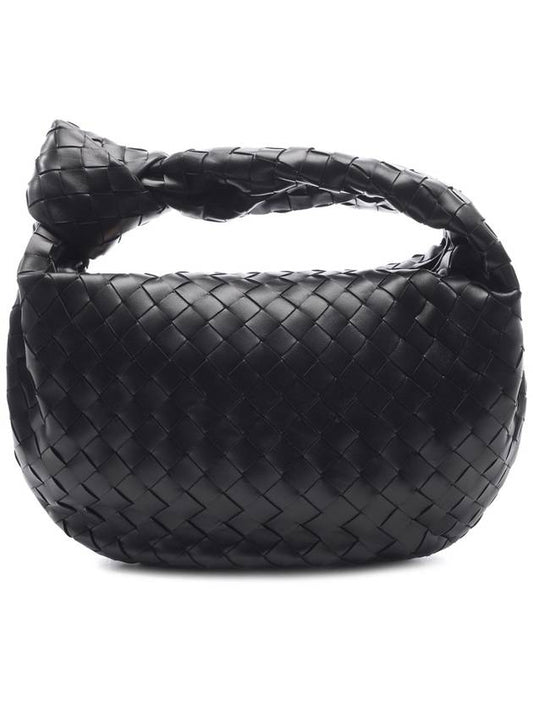 Teen Jodie Intrecciato Leather Tote Bag Black - BOTTEGA VENETA - BALAAN 2