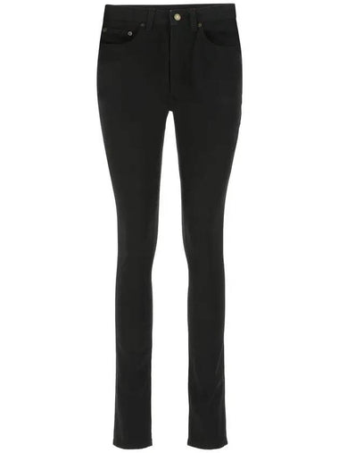 High Rise Denim Skinny Jeans Black - SAINT LAURENT - BALAAN 1