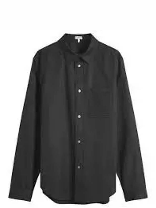 Cotton Long Sleeve Shirt Black - LOEWE - BALAAN 2