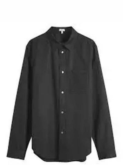 Cotton Long Sleeve Shirt Black - LOEWE - BALAAN 2