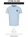 Logo Patch Short Sleeve T-Shirt Sky Blue - STONE ISLAND - BALAAN 3