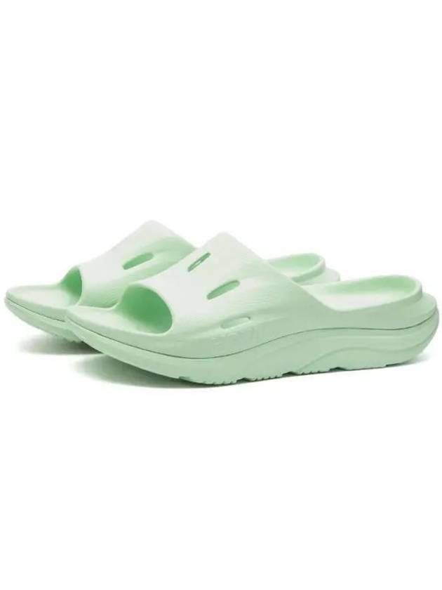 Ora Recovery Slide 3 Slippers Green - HOKA ONE ONE - BALAAN 2