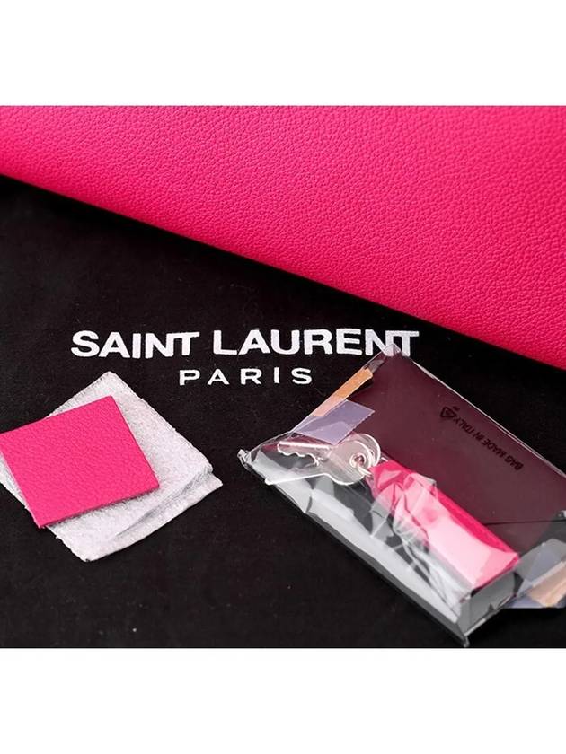 Nano Sac De Jour Leather Tote Bag Hot Pink - SAINT LAURENT - BALAAN 8