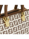 FF Small Fabric Tote Bag Brown - FENDI - BALAAN 8