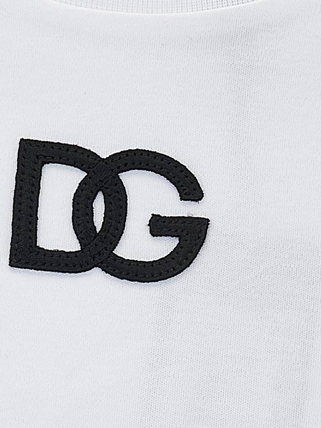 DG Logo Cotton Short Sleeve T-Shirt White - DOLCE&GABBANA - BALAAN 6