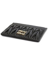 Matelasse Nappa Leather Card Wallet Black - MIU MIU - BALAAN 4