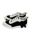 Bouncing Sneakers Mesh Suede Goatskin & Noir Blanc - HERMES - BALAAN 3