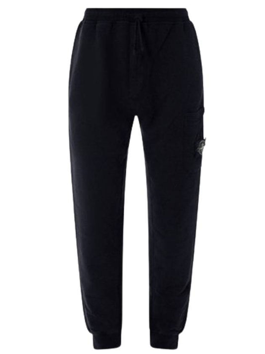 Cotton Fleece Cargo Truck Pants Black - STONE ISLAND - BALAAN 2