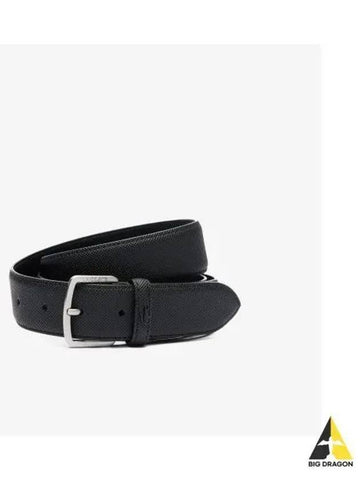 Men s PVC Buckle Belt Black - LACOSTE - BALAAN 1