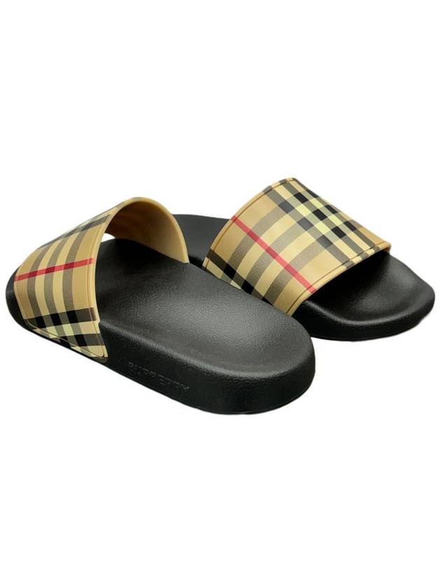 Vintage Check Slippers Beige - BURBERRY - BALAAN 4