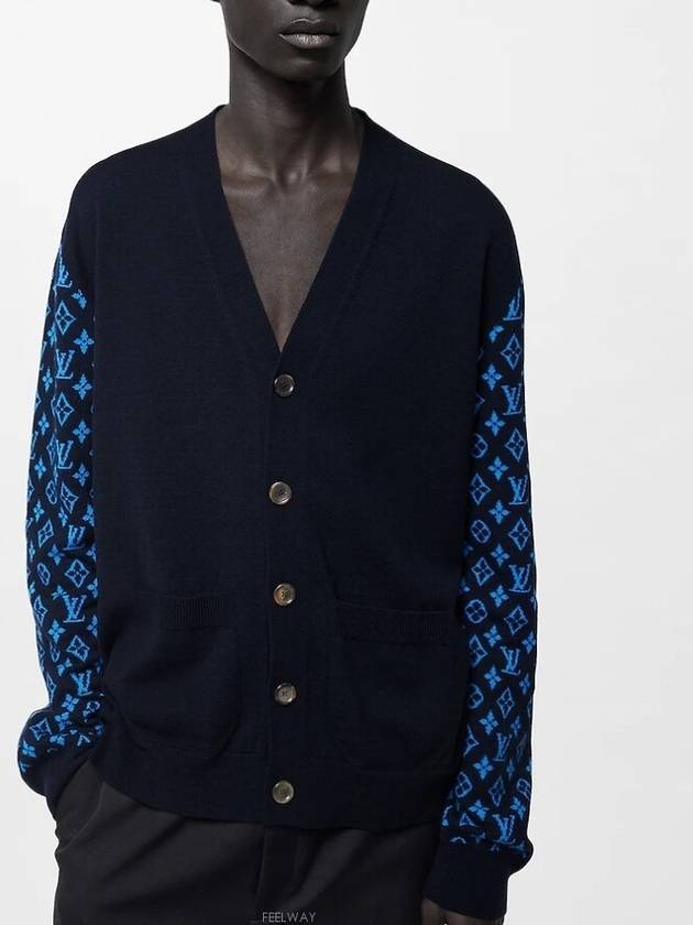 1ABIXP Monogram Cashmere Mix Cardigan - LOUIS VUITTON - BALAAN 2