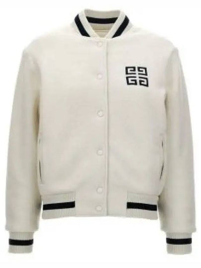 4G Wool Varsity Bomber Jacket White - GIVENCHY - BALAAN 2