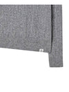 V neck cable knit pullover Melange gray - THE GREEN LAB - BALAAN 3