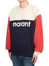 Afton Logo Cotton Sweatshirt Orange Faded Night - ISABEL MARANT - BALAAN 3