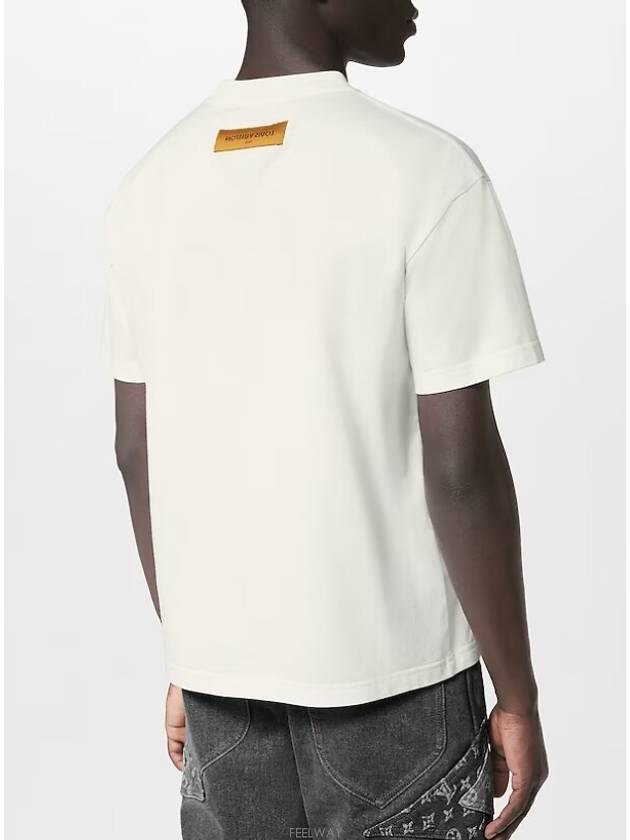 1ABXR8 Printed Cotton T Shirt Short Sleeve - LOUIS VUITTON - BALAAN 3