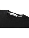 Logo Print Short Sleeve T-Shirt Black - STONE ISLAND - BALAAN 4