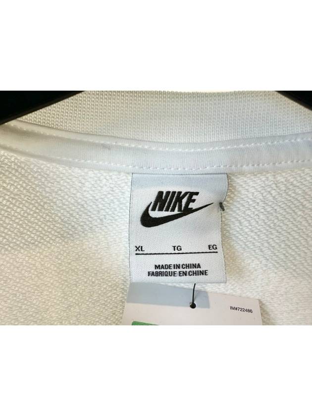 Crop Sweatshirt CJ3767 100 White XL Asian Fit - NIKE - BALAAN 4