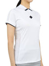 Women's Golfwear Enya Short Sleeve PK Shirt White - J.LINDEBERG - BALAAN 4