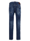 Cotton Back Logo Patch Jeans Blue - DSQUARED2 - BALAAN 3