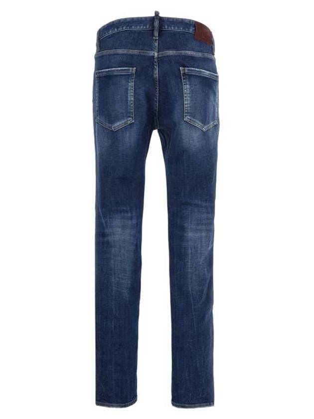 Cotton Back Logo Patch Jeans Blue - DSQUARED2 - BALAAN 3