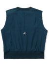 Punching hybrid woven vest DARK BLUE WOMAN - MALBON GOLF - BALAAN 2