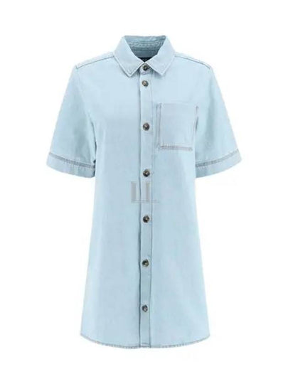 Lopez Denim Short Dress Light Blue - A.P.C. - BALAAN 2