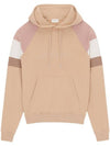 Front Logo Cotton Hoodie Beige - SAINT LAURENT - BALAAN 2