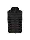 W Temple Light Nylon Hooded Padding Vest Black - DIESEL - BALAAN 2