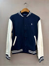 Fleece Baseball Bomber Jacket Navy - POLO RALPH LAUREN - BALAAN 2