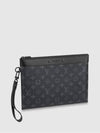 Pochette To Go Monogram Eclipse Clutch Bag Black - LOUIS VUITTON - BALAAN 2