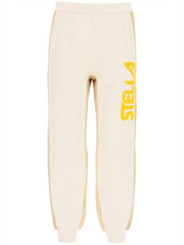 side logo track pants ivory - STELLA MCCARTNEY - BALAAN 1