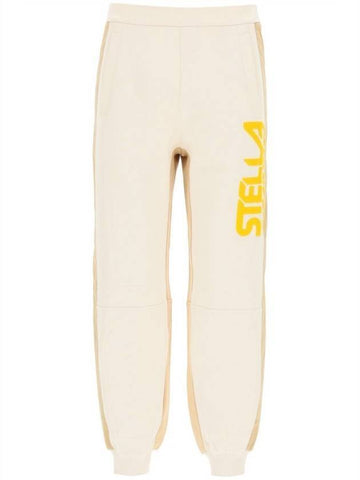 side logo track pants ivory - STELLA MCCARTNEY - BALAAN 1