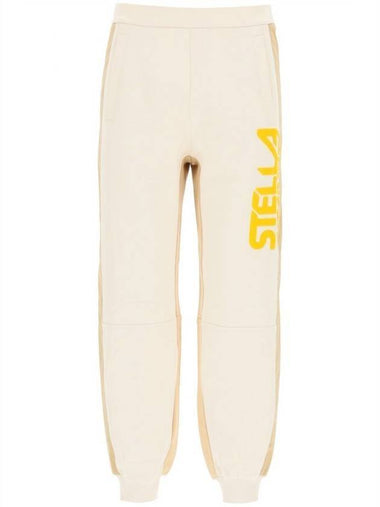 side logo track pants ivory - STELLA MCCARTNEY - BALAAN 1